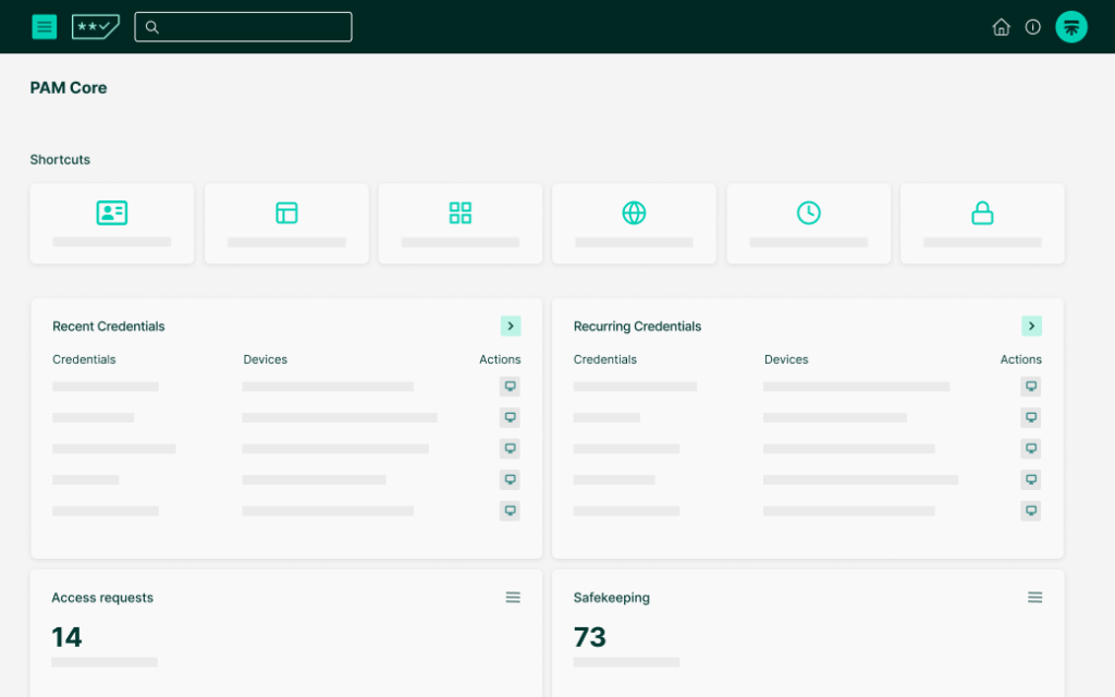 Segura PAM Core Credentials